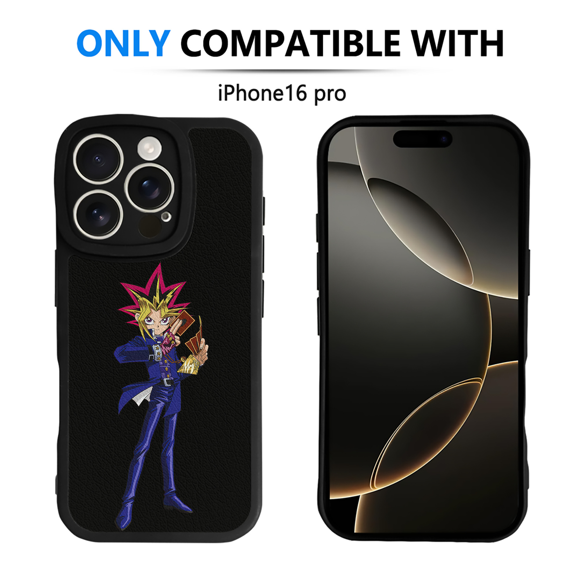 遊☆戯☆王 Yu-Gi-Oh! 【iPhone 16シリーズ対応】シリコンスマホケース（レザー調） 材質：シリコン